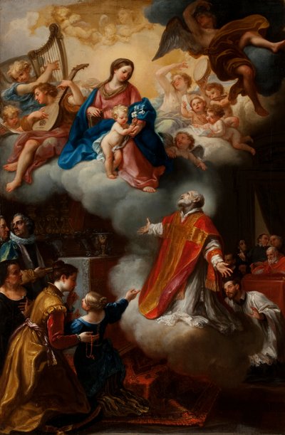 The Vision of St. Philip Neri, 1721 by Marco Benefial